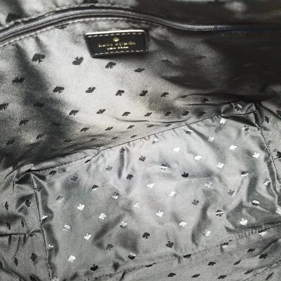 Kate Spade Penny Greta Court Black Glitter Tote - Picture 2 of 13